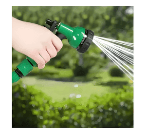 Manguera 15 mts espiral expandible casa jardin Verde