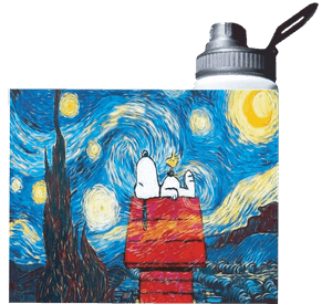 Botella Estampada Snoopy, Dog, Van Gogh 1 850ml