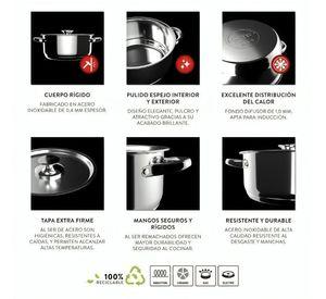 Batería De Cocina 6 Piezas Acero Inoxidable 420-6SS Wens