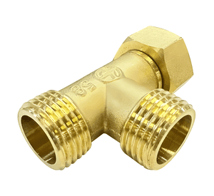 Conector tipo t macho hembra rosca 1/2 he he hi latón