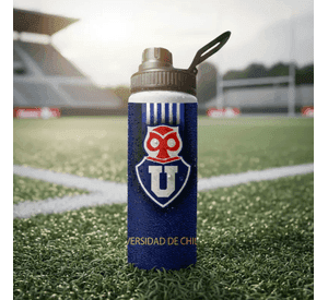 Botella Estampada Universidad DE CHILE Futbol CHILE