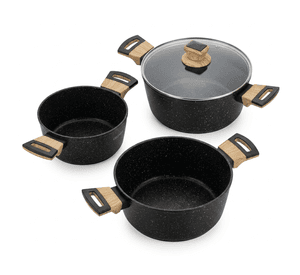 Set Cocina Premium Antiadherente Cerámico Ollas Y Sartenes