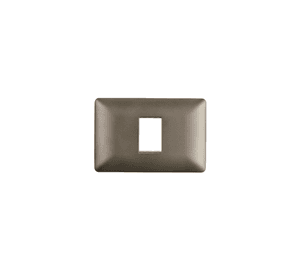 Placa Simple Base Soporte Modulo Tomacorriente Interruptor Stanford Café