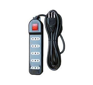 Zapatilla Eléctrica 5 Tomas Negro 3 Mts Macrotel - Sec