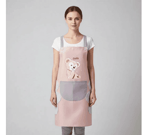 Delantal Mandil De Cocina Estampado De Oso Con Bolsillo