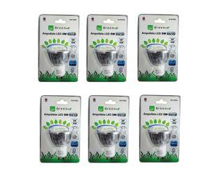 Ampolleta Led de 5W. GU10.Luz Fría/ X 6 Unidades.
