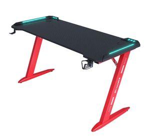 Escritorio Gamer Profesional 120x60x72cm Mesa Con Luces RGB