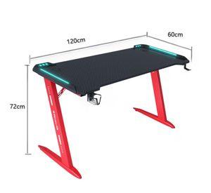 Escritorio Gamer Profesional 120x60x72cm Mesa Con Luces RGB