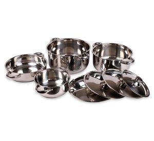 BATERIA COCINA MALAGA INOX 8P ACERO
