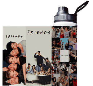 BOTELLA ESTAMPADA DE FRIENDS SERIE AMIGOS