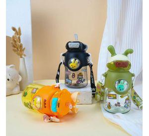 SET 2 BOTELLAS AGUA INFANTIL DIVERTIDO CORREA AJUSTABLE LAU