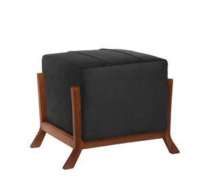 Pouf Marsella Tela Velvet Negro
