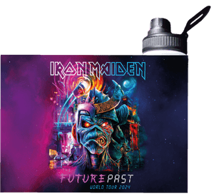 BOTELLA DE AGUA ESTAMPADA DE IRON MAIDEN, TOUR 1 REGALO 850ML