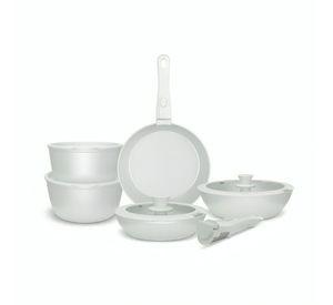 Batería de Cocina 11 Piezas Aluminio Snap-On Mint
