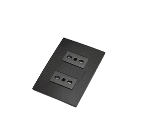 Enchufe Tomacorriente Doble Bipaso Stanford 10/16a 250v Sec Grafito
