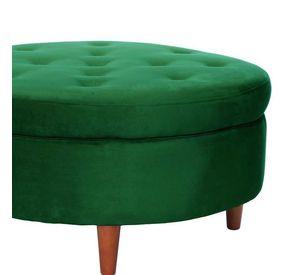 Pouf Paris Tela Velvet Verde
