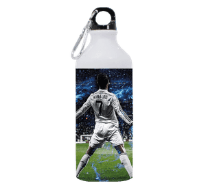BOTELLA DE AGUA ESTAMPADA DE CR7, RONALDO, FUTBOL REGALO 2