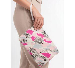 Cosmetiquero estampado manchas