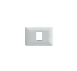 Placa Simple Base Soporte Modulo Tomacorriente Interruptor Stanford Blanco