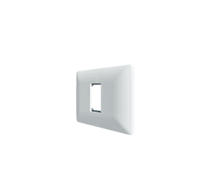 Placa Simple Base Soporte Modulo Tomacorriente Interruptor Stanford Blanco