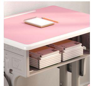 Mesa Escritorio Y Silla Ajustables Para Estudio Pintar y Juegos Rosa