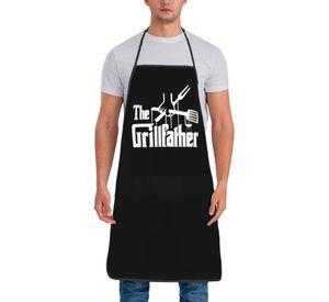 Delantal divertido "The Grillfather " padrino de la parrilla