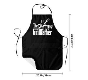 Delantal divertido "The Grillfather " padrino de la parrilla
