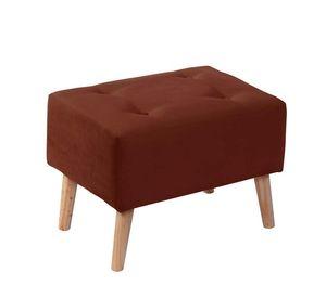 Pouf Niza Tela Velvet Chocolate