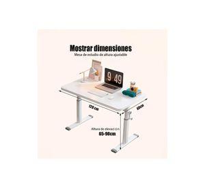 Escritorio Altura Ajustable Manual 120cm Chic Home