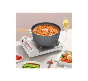 Batería de cocina de 10 piezas, antiadherente, acabado granito, menaje, color negro