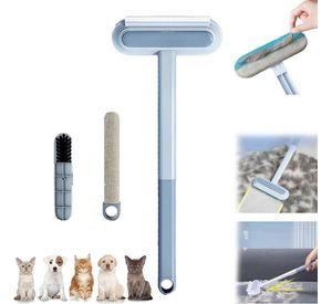 Cepillos de limpieza mascota del cabello con dos pinceles