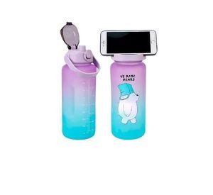 Pack 2 Botellas Agua Motivacional De 2 Litros Y 900ml