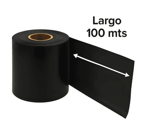 Manga de riego 10cm ancho x 100mts largo Negra