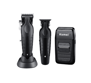 Combo KEMEI Clipper, Trimmer y Shaver