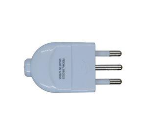 Enchufe Macho Blanco Macrotel - 1500w - Sello Sec