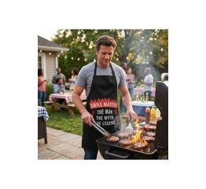 Delantal Divertido  Rey Master De La Parrilla King Master