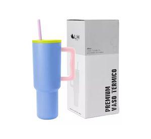 Vaso térmico mug, 1200 lt, acero inoxidable, celeste