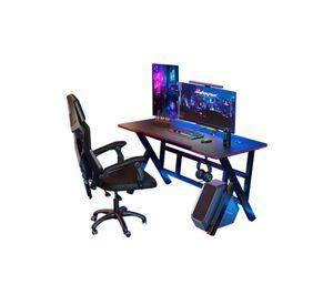 Escritorio Gamer Profesional Negro/Rojo Chic Home