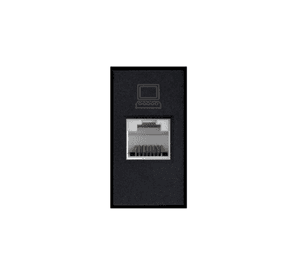Modulo Toma Red Computación Rj45/6e Stanford Certificado Sec Negro