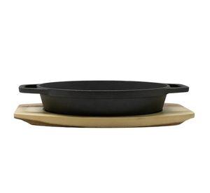 CASEROLA IRON CAST BASE MADERA