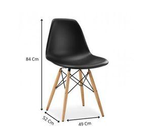 Silla Eames Negra para Interior