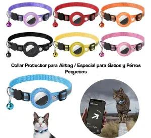 Collar Correa Con Funda Para Airtag Localizar Gato Perro