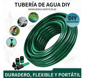 Manguera jardin reforzada 1/2 pulgada 50 mts