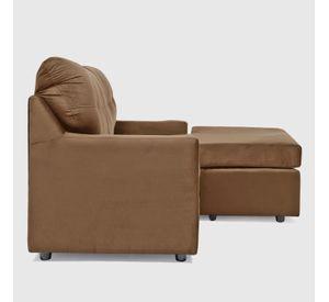 SECCIONAL ITALIA REVERSIBLE FELPA CAFE