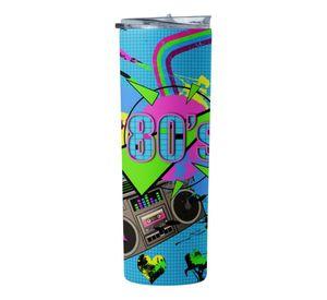 Termo Botella Térmica Los 80' S, Retro Música Casete