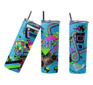 Termo Botella Térmica Los 80' S, Retro Música Casete