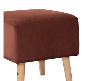 Pouf Burdeos  Tela Velvet Chocolate