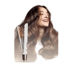 Mini Plancha  Clip Esponjoso Color Blanco de Cerámica