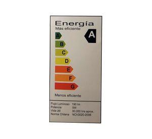 Ampolleta Led de 5W. GU10.Luz Fría/ X 3 Unidades.