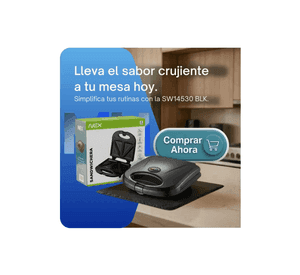 Sandwichera El ctrica Nex Sw14530 Negro Tostador De Pan